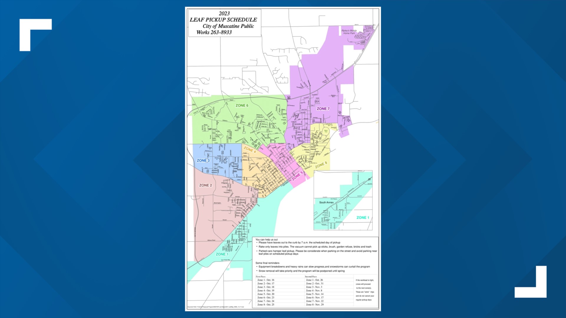 Muscatine ready to begin fall leaf collection