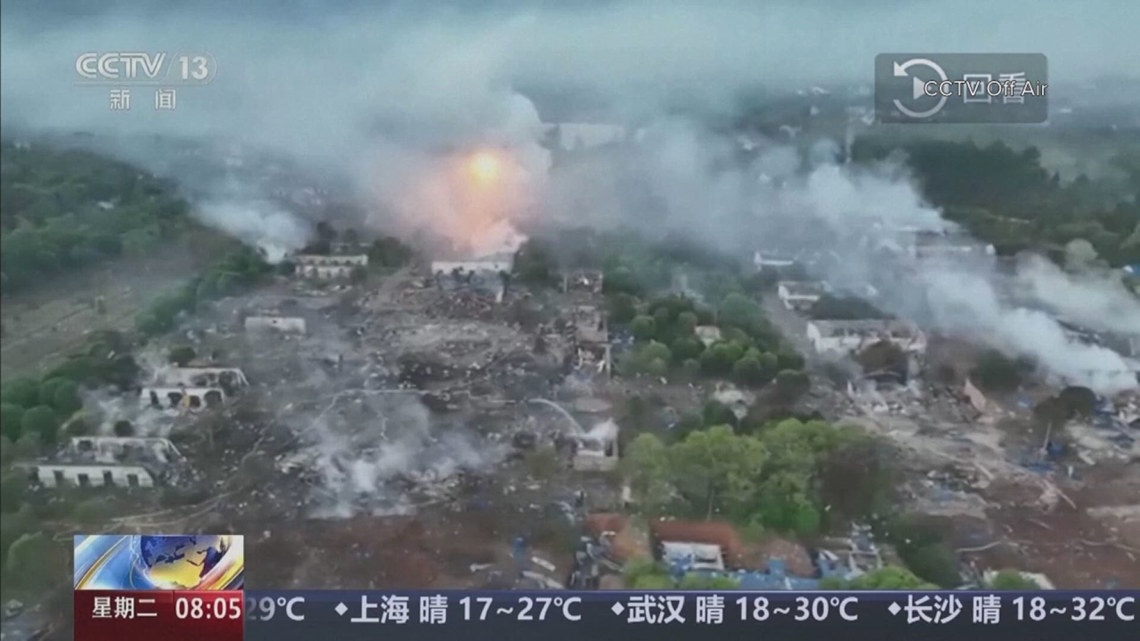 26 people dead following an explosion at Chinese fireworks