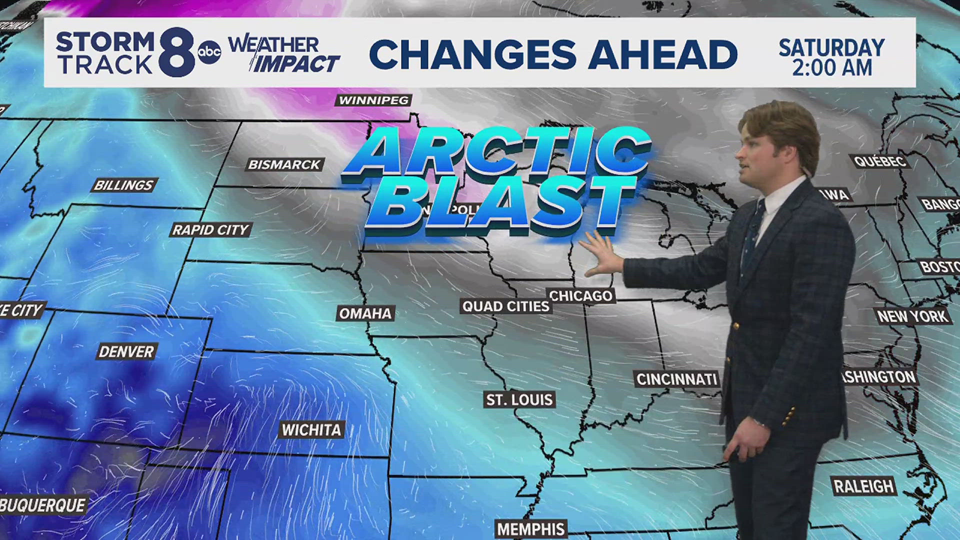 A chilly but partly cloudy Thanksgiving is in store followed by a big cooldown this weekend.