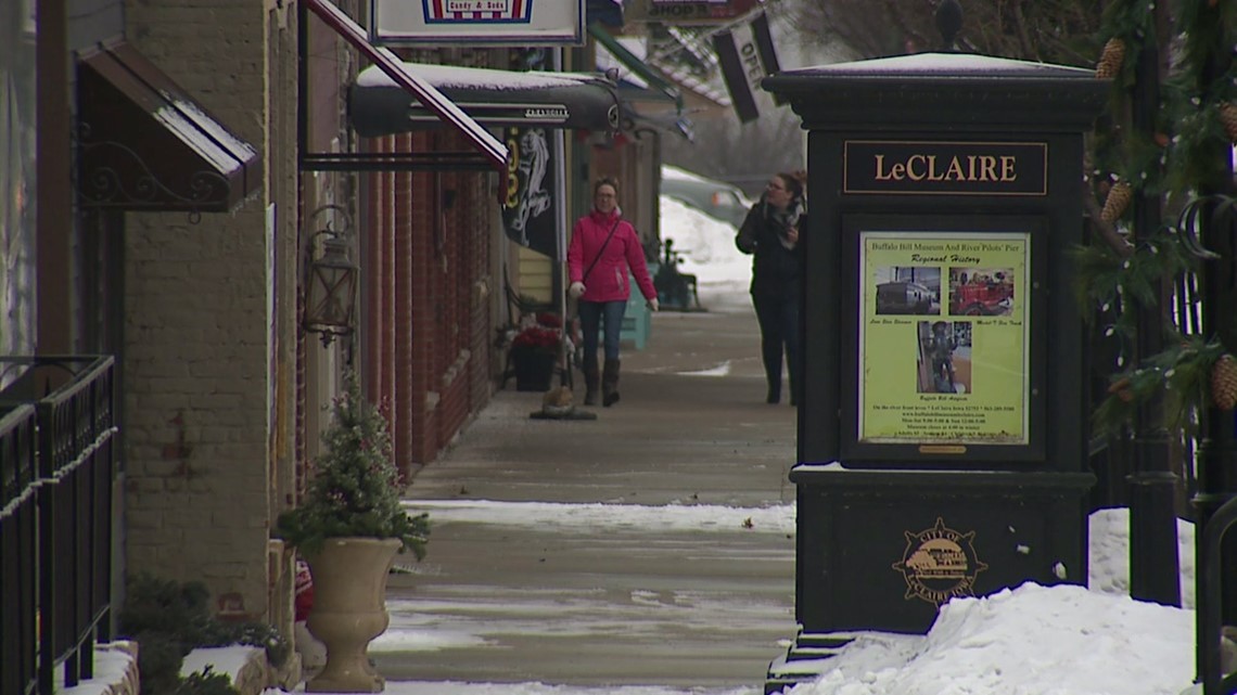 LeClaire businesses feel the pain as weather puts foot traffic on ice