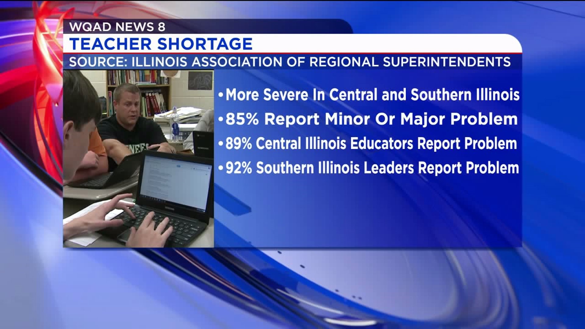 Study shows shortage of teachers in central and southern Illinois