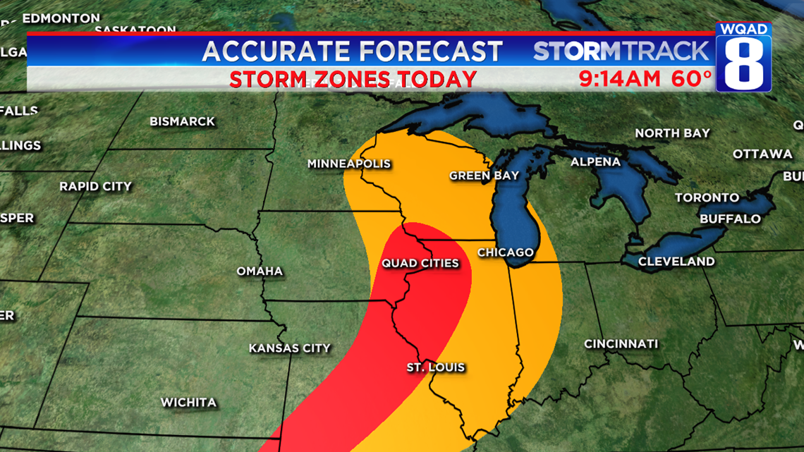 Be alert! Rare December storm event possible this evening | wqad.com