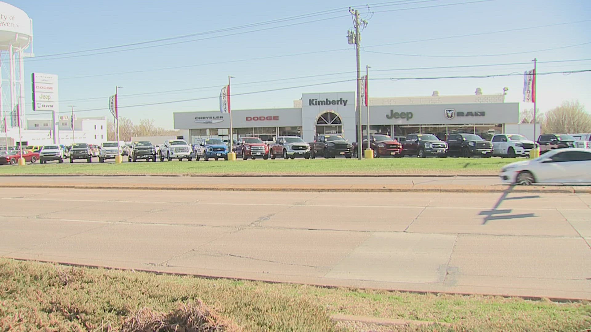The dealership is selling new and used cars at a reduced price before they're fixed.