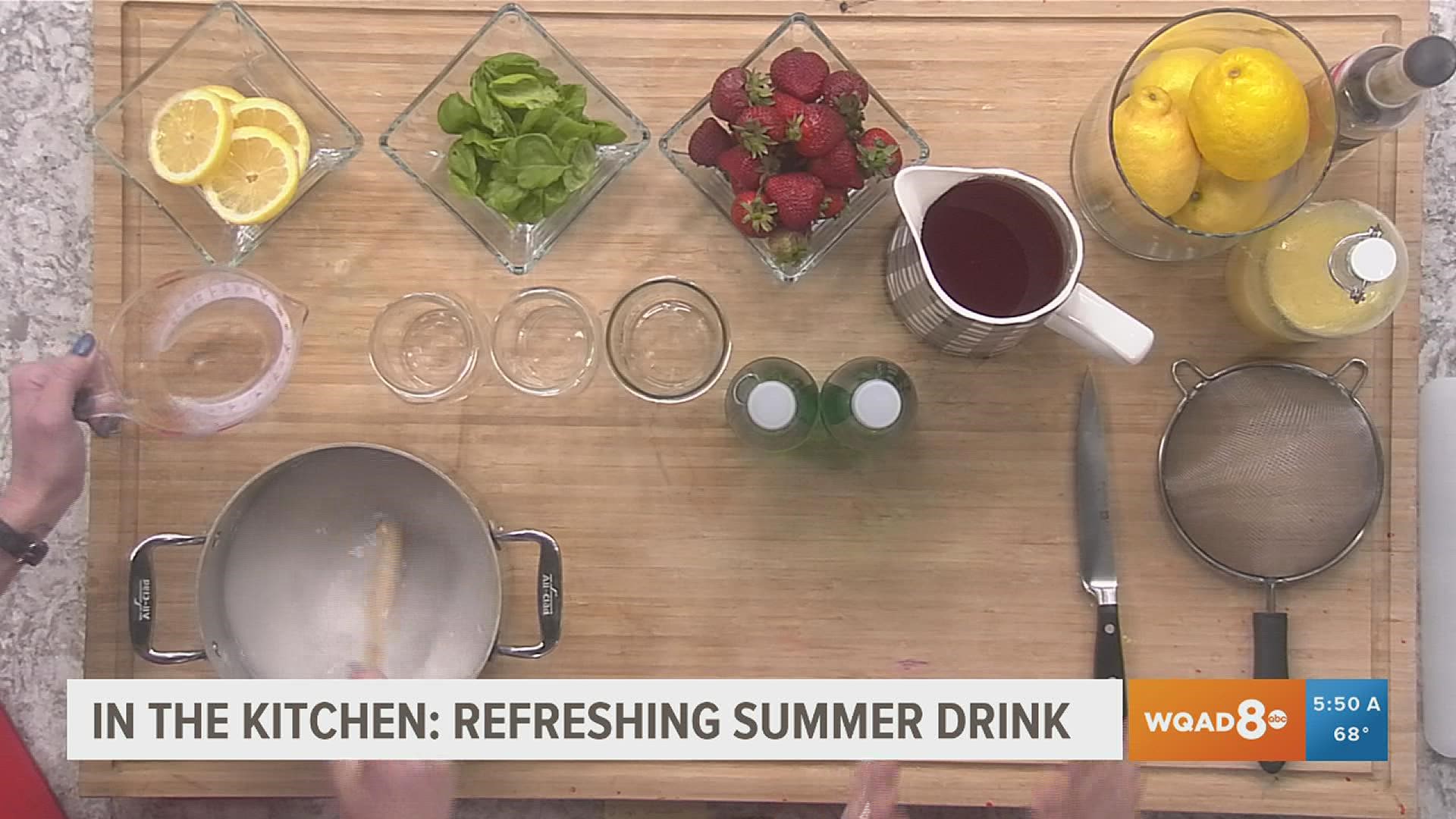 David mixes up a refreshing summer beverage to celebrate the start of JDC!