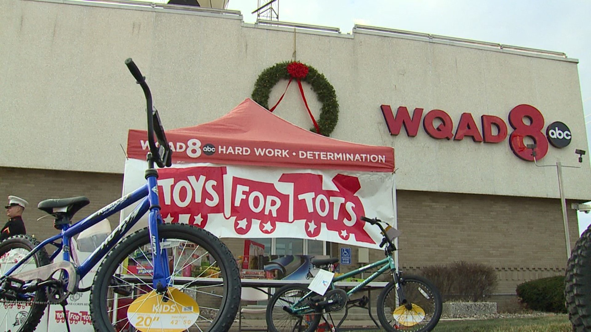 WQAD hosted a donation drive Tuesday, Nov. 29 in partnership with the U.S. Marine Corps Reserve Toys for Tots Program.