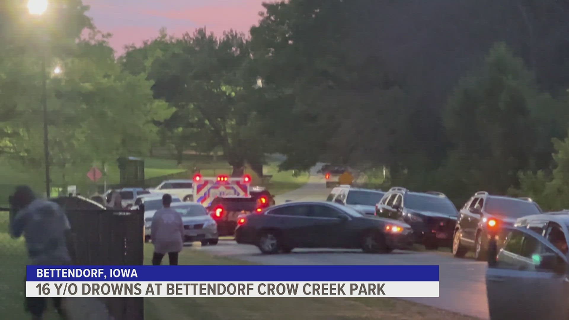 A 16-year-old boy was found two hours after disappearing in the pond around 6:30 p.m. on Saturday June 3.