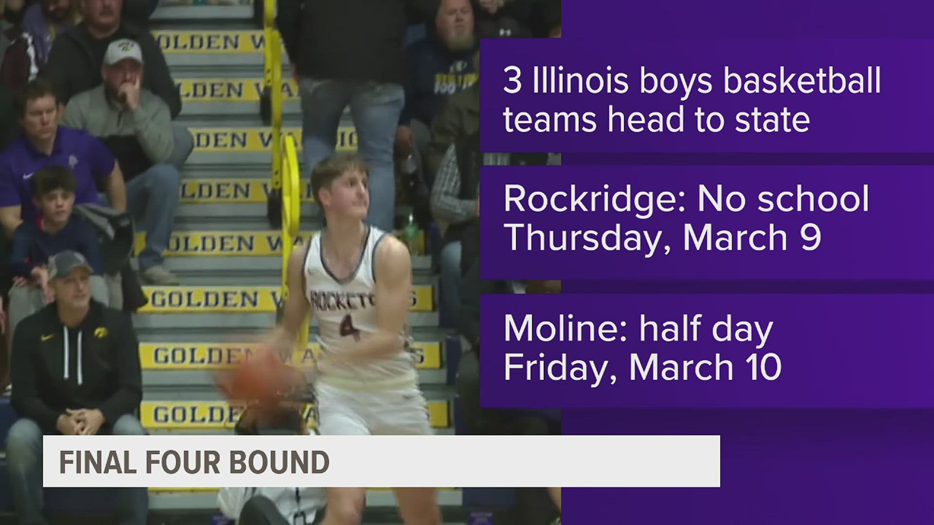 As the Maroons and the Rockets prepare to battle it out for State titles, their school districts are giving students a break from class to support their classmates.