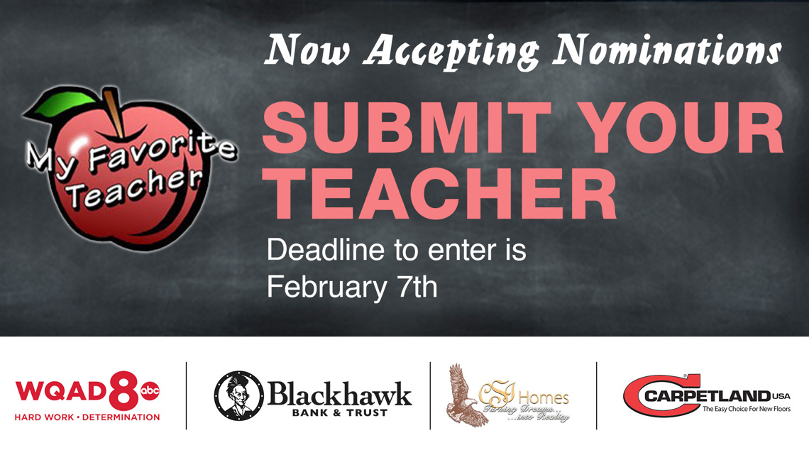 Nominate your teacher for My Favorite Teacher