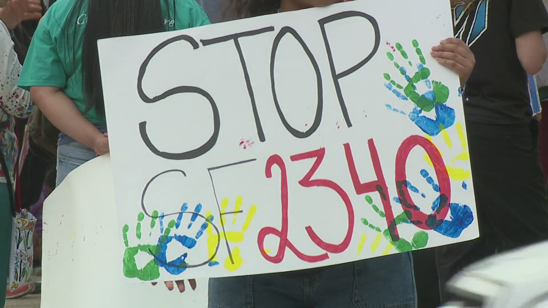 Demonstrations were held in Des Moines, Davenport and more.