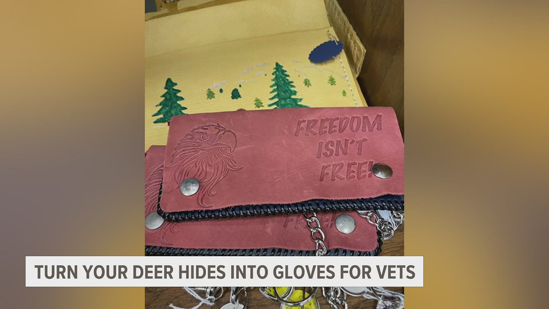 This hunting season, the Elks Lodge of Iowa will take donated deer hides to turn into leather gloves and goods for area veterans.