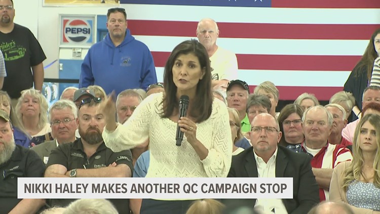 GOP presidential candidate Nikki Haley makes stop in Davenport