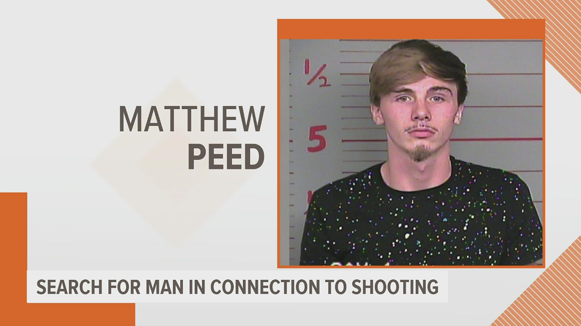 Matthew Peed is charged with discharging a firearm causing injury and aggravated battery.