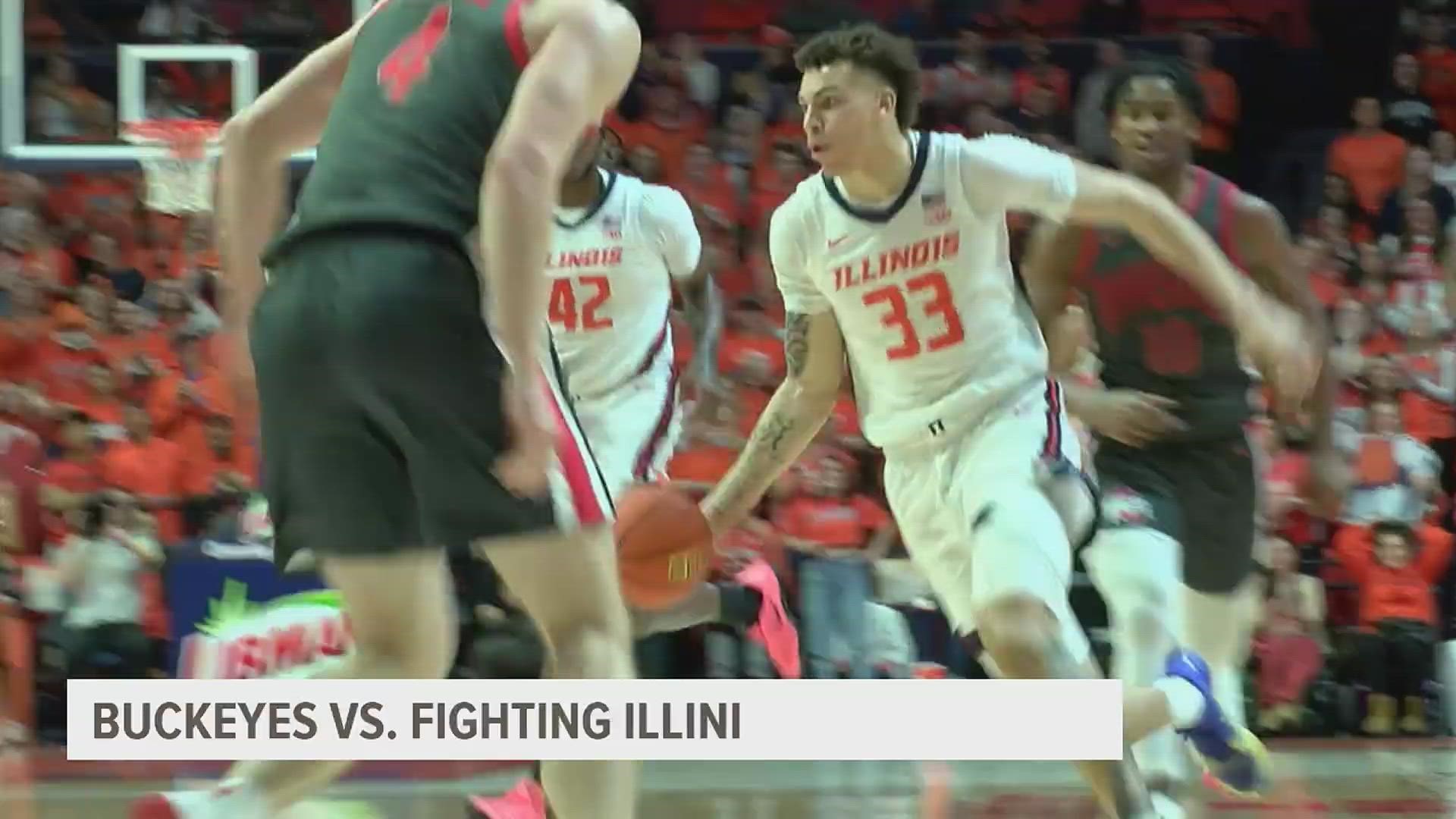 The Illini are looking to get back on track in the conference as they took a 9-point win from Ohio State at home.