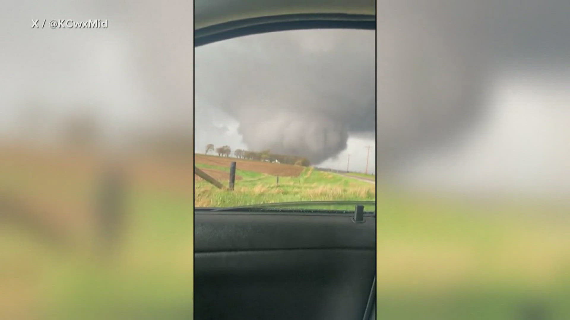 In Iowa, the NWS says more than 100 structures were damaged.