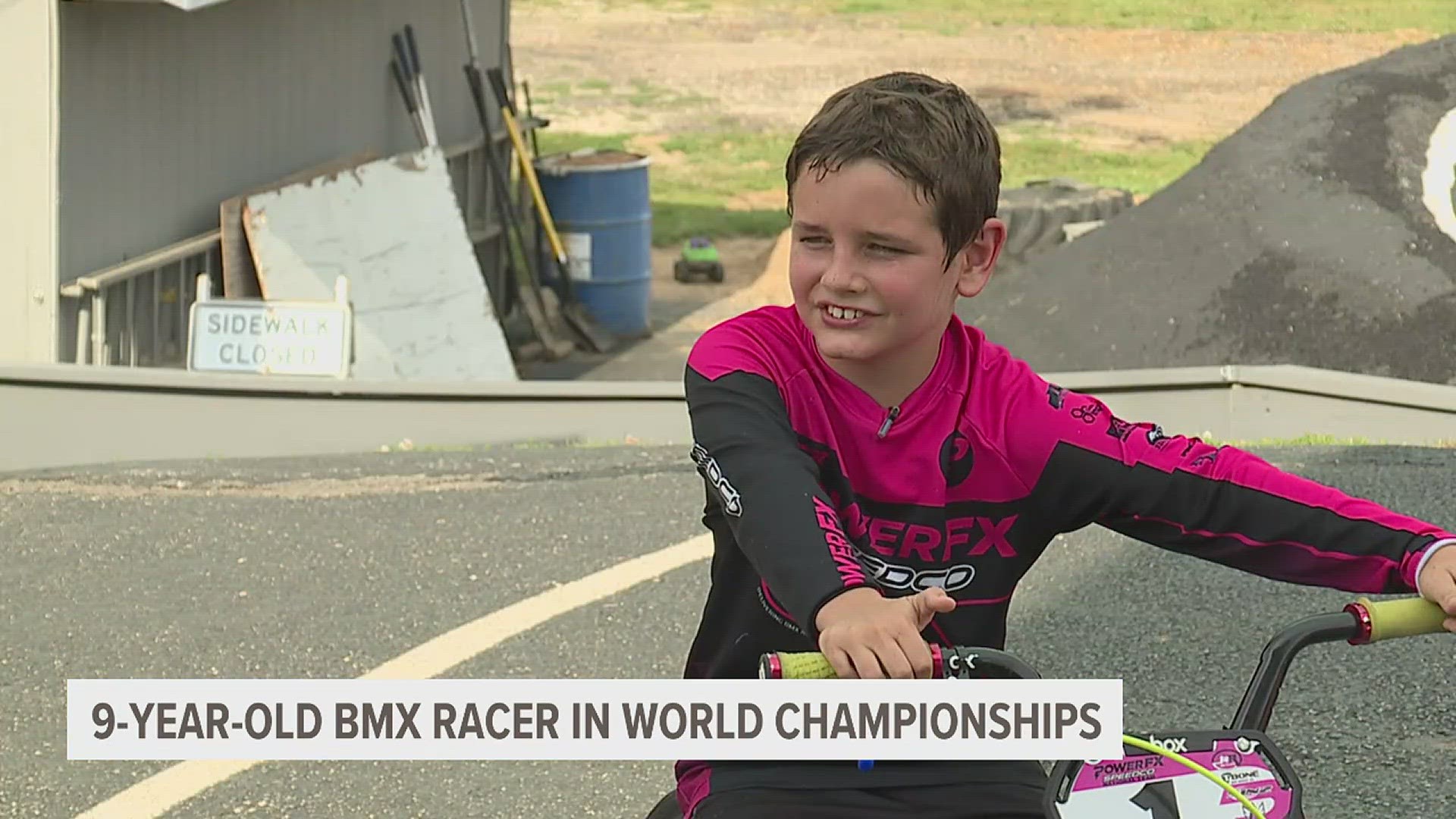 Knox Reaves is facing off against 76 other bikers from across the globe at the UCI Cycling World Championships in Scotland.