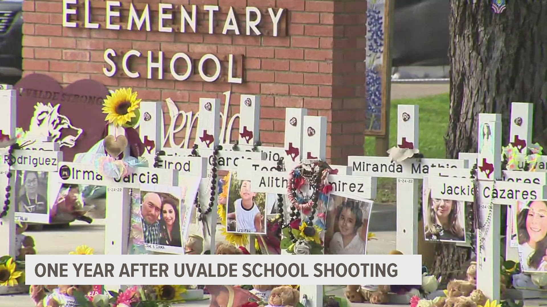 It has been 1 year since the Robb Elementary School shooting. The community gathers to honor the 19 students and 2 teachers that were killed that day.