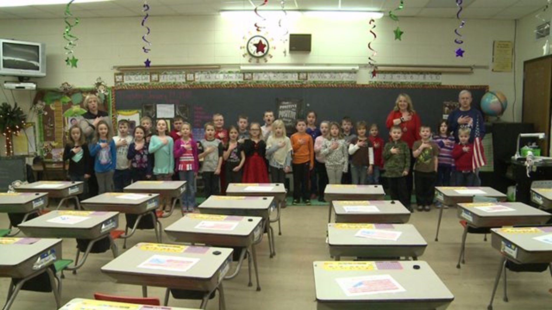 The Pledge from Mrs. Reed`s class at Cambridge Elementary