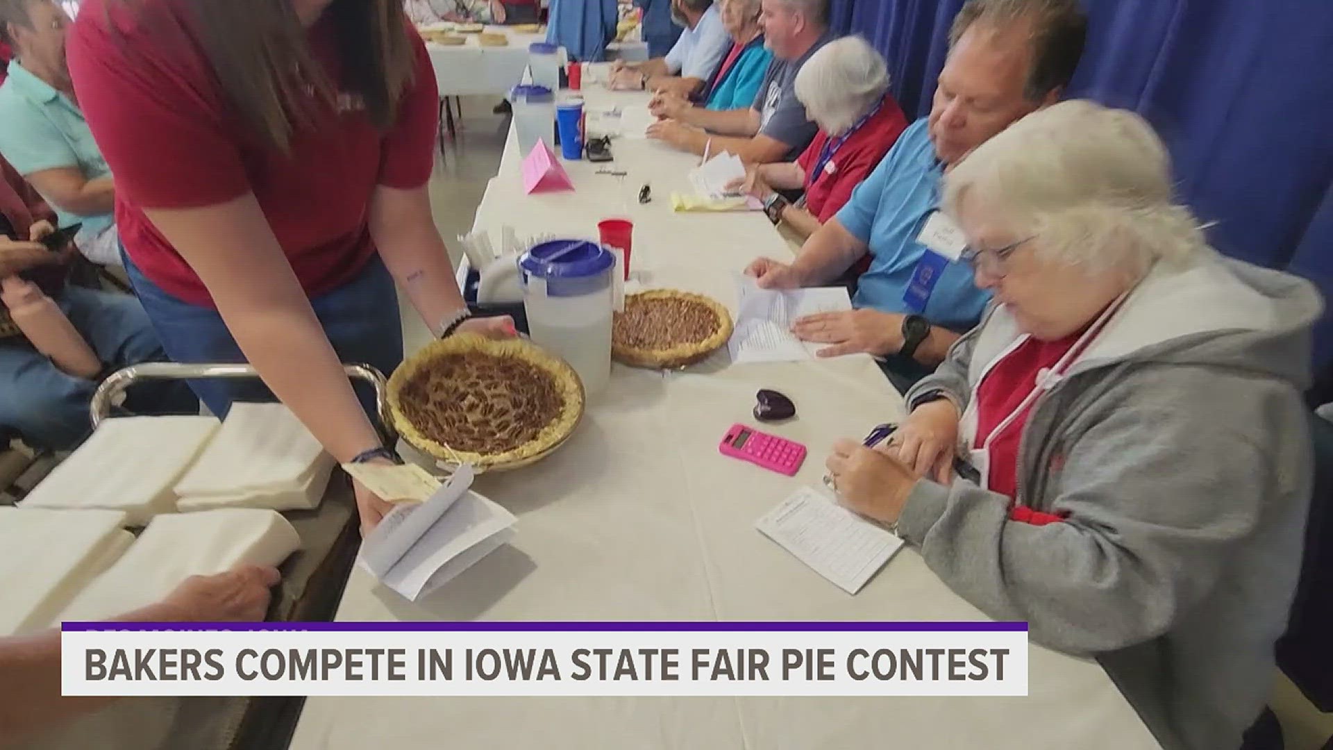 The person who took first place in the contest said what everyone was probably thinking: "I love pie!"