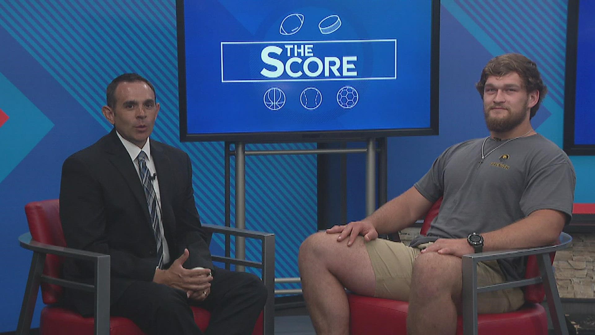 Iowa defensive tackle and Orion grad Logan Lee sat down with WQAD News 8's Matt Randazzo to discuss his mission work off the field.