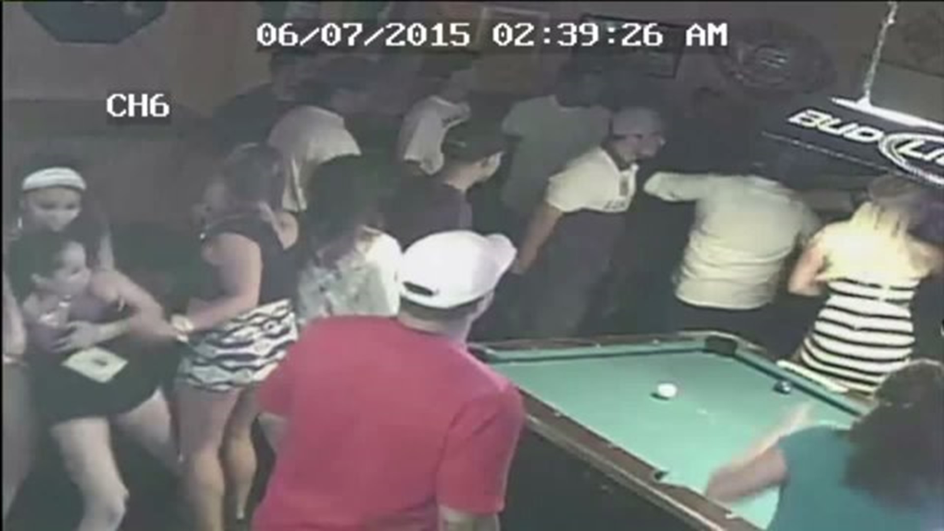 Bar fight at McManus Pub - surveillance video