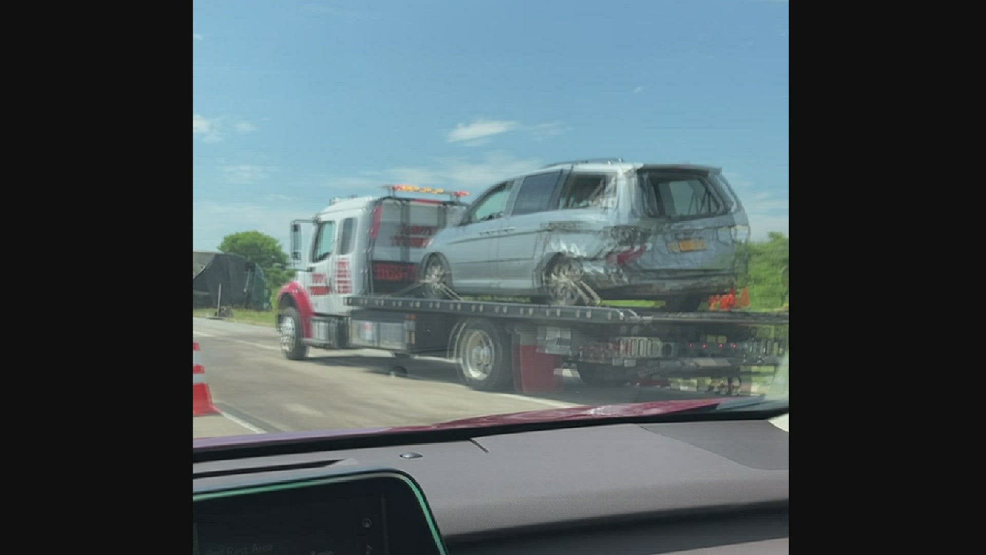 A multiple vehicle crash on I-80 westbound near Durant on June 30 forced a detour off the interstate for a couple hours Friday afternoon.