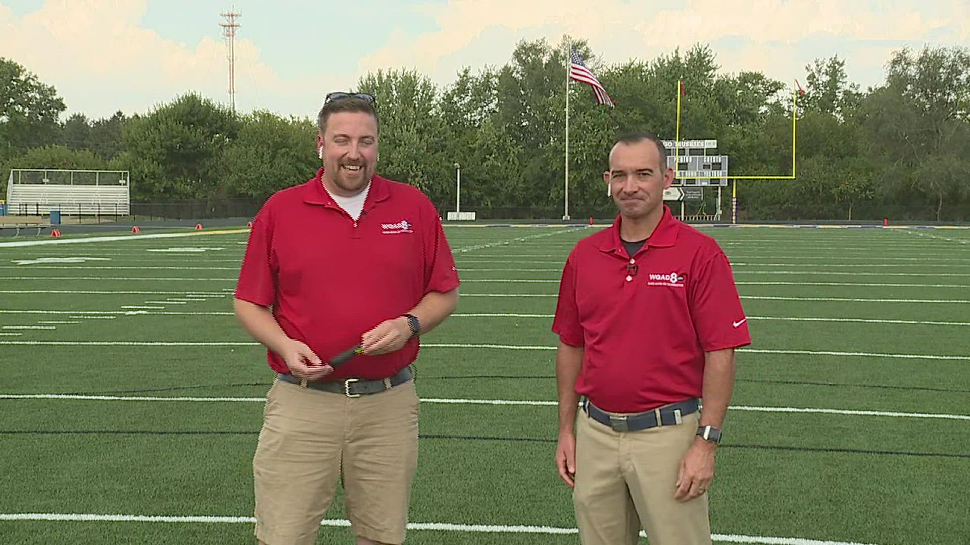 News 8 Senior Meteorologist Andrew Stutzke and Sports Reporter Kory Kuffler preview tonight's matchup between Pleasant Valley and Muscatine High School.