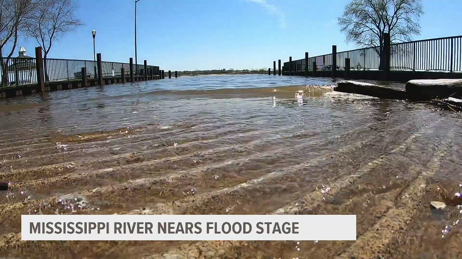 A pair of trails are closing as officials prepare for the river to reach over 16 feet by the weekend.