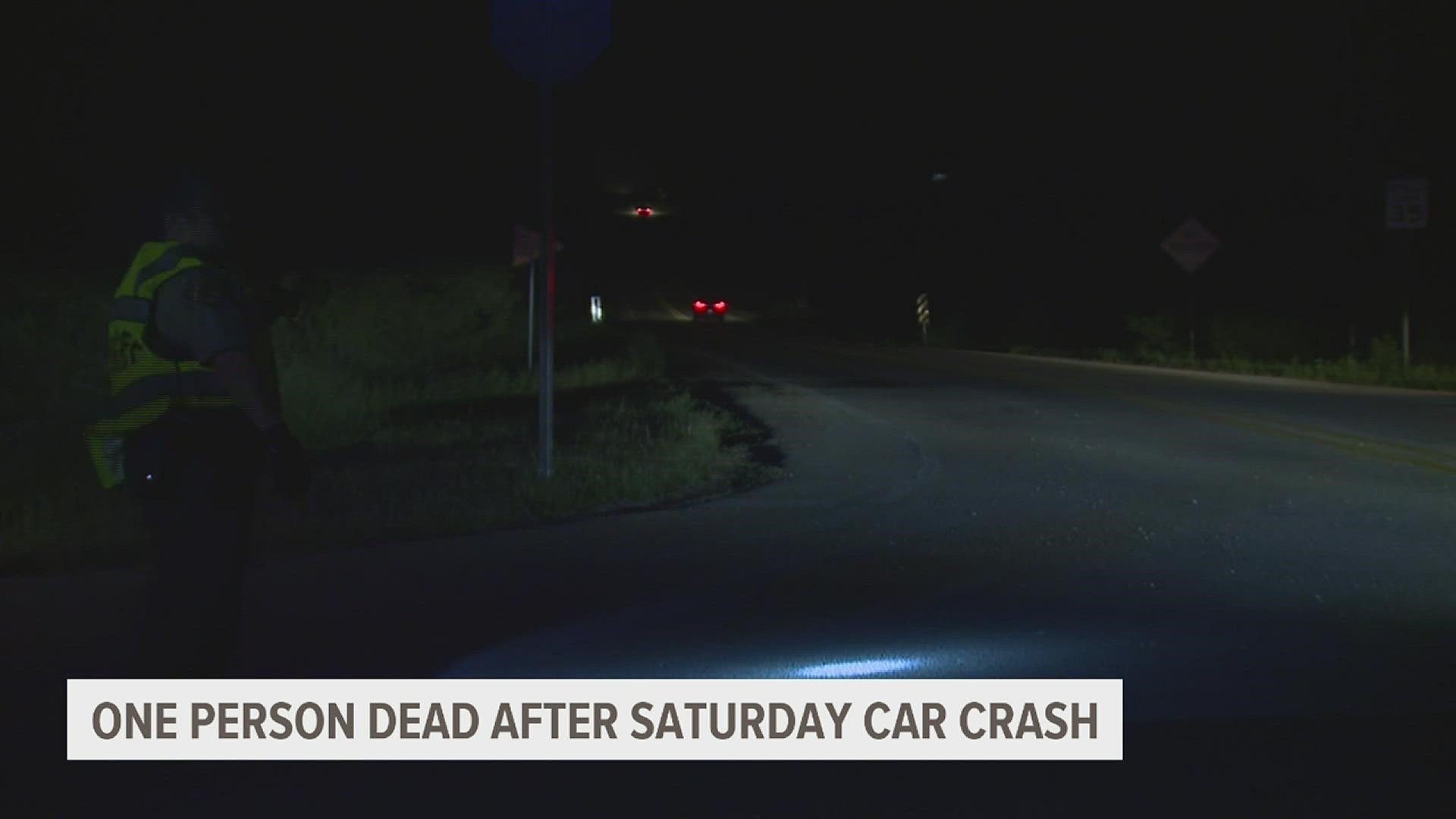 One person is dead after a crash near Olathea Creek Vineyard and Winery that shut down Highway 67 Saturday night.