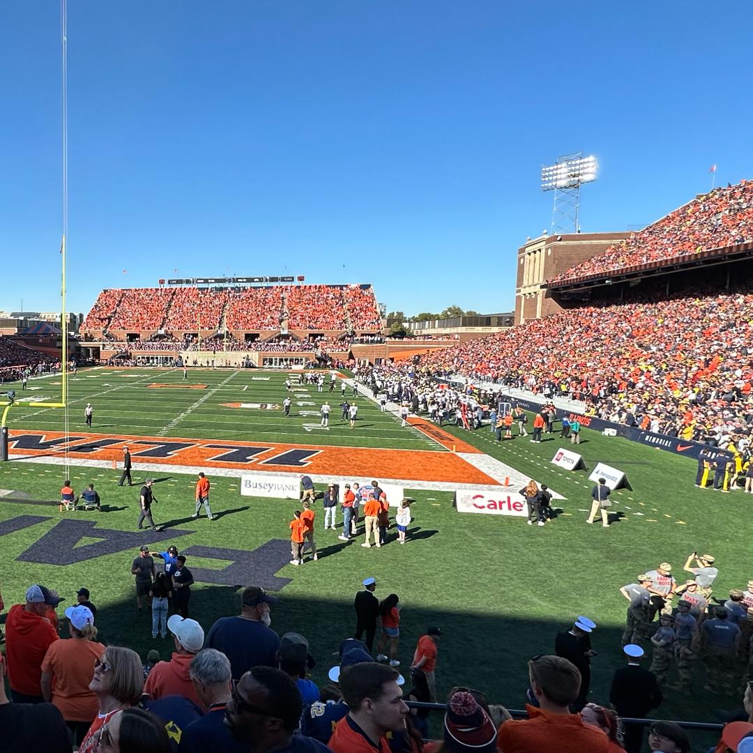 Illinois' football home is now known as Gies Memorial Stadium after ...