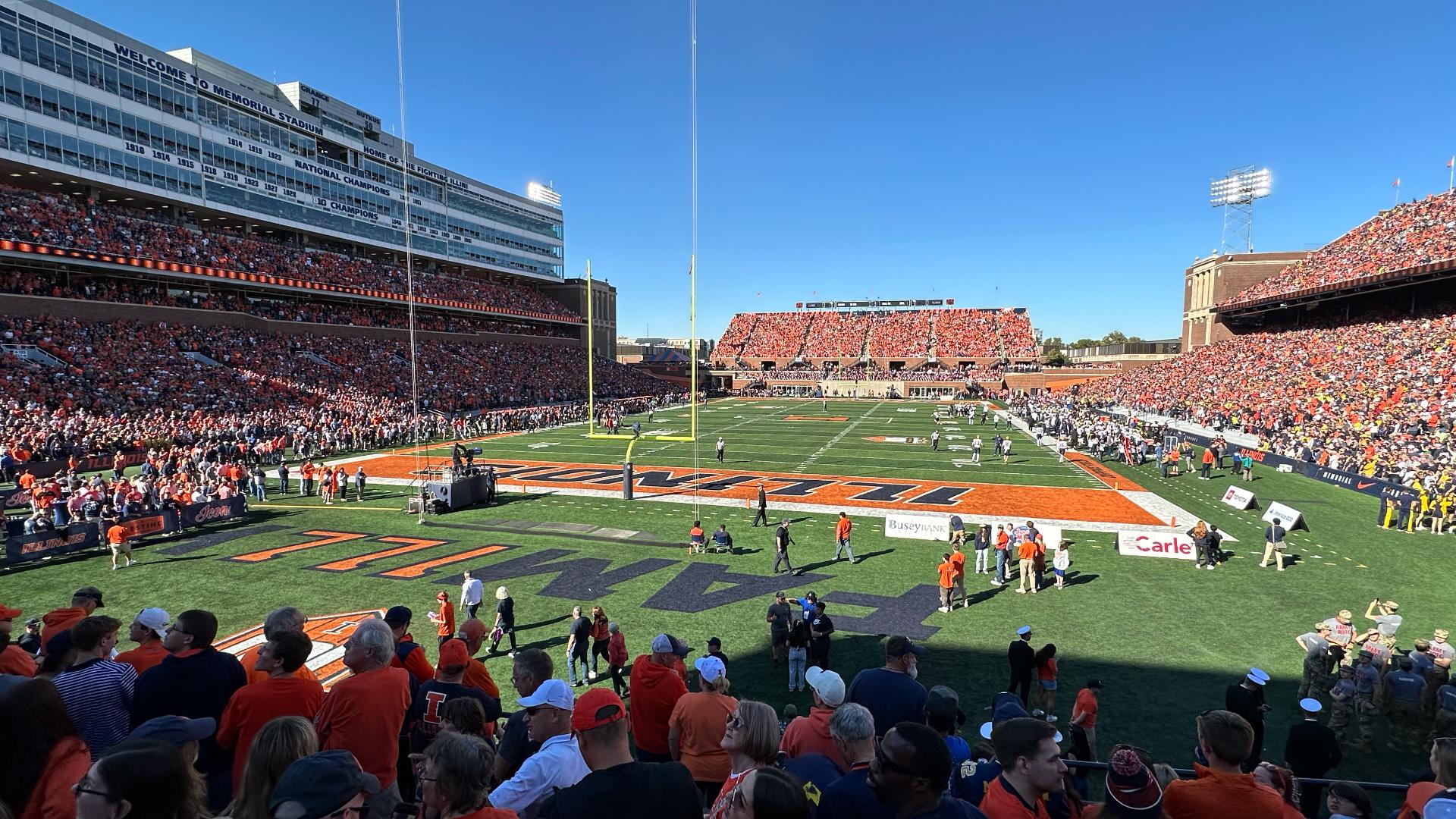 Illinois' football home is now known as Gies Memorial Stadium after ...