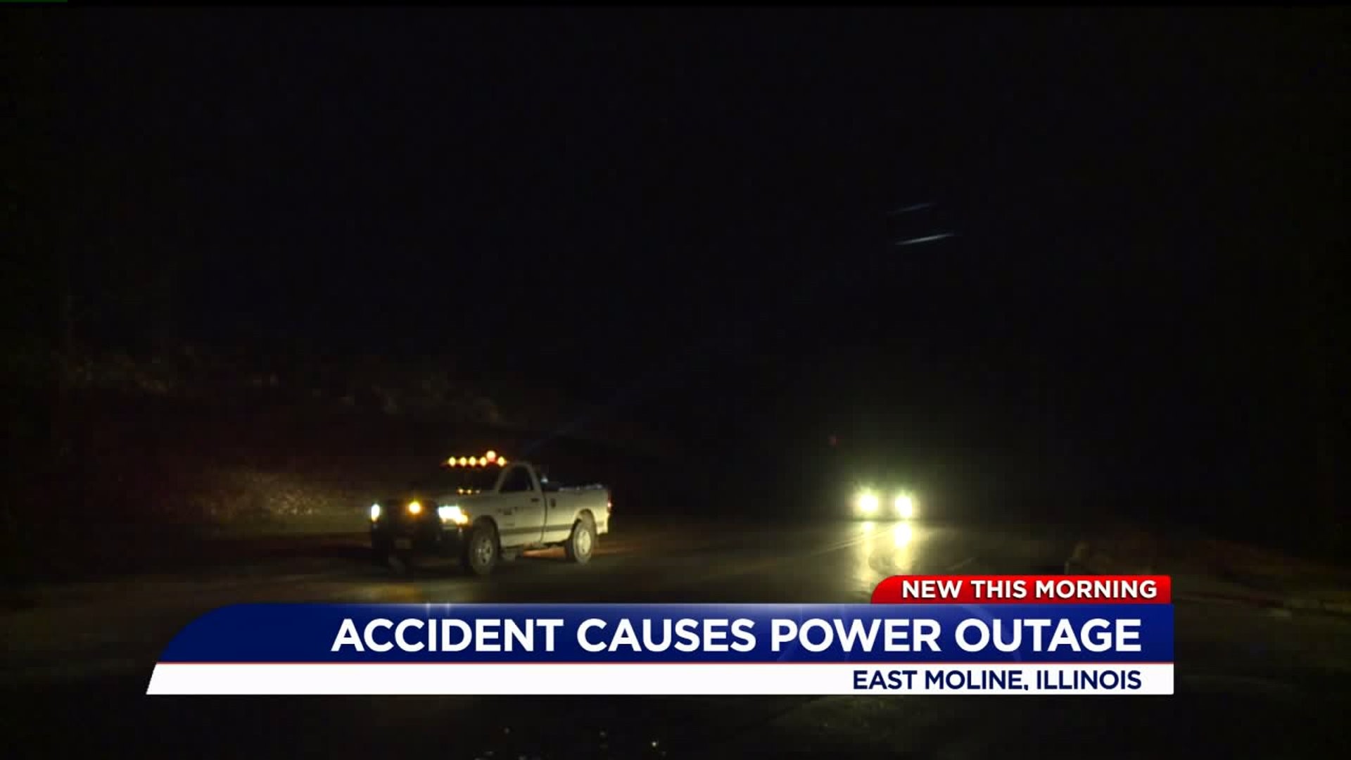Accident causes power outage overnight
