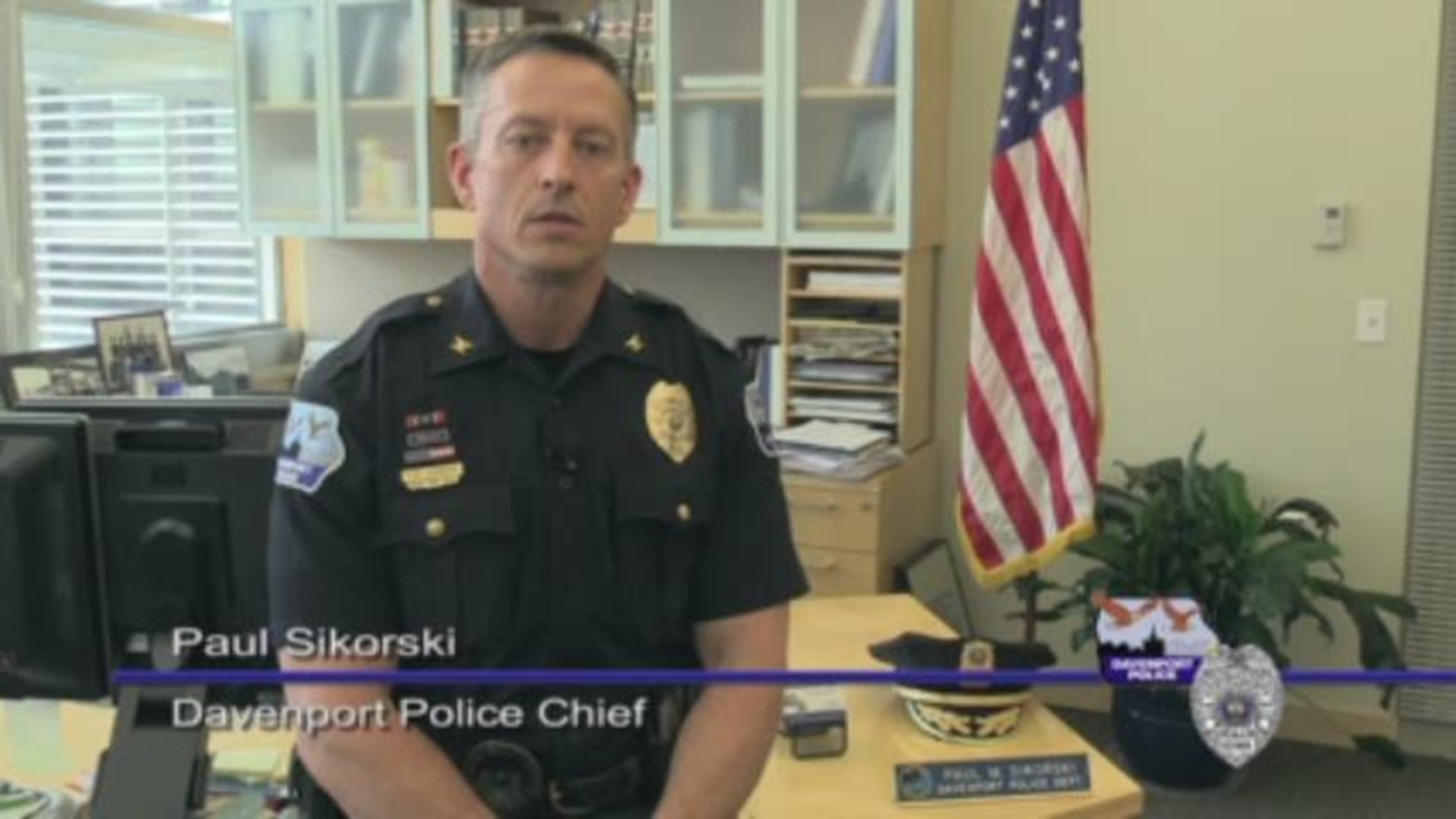 Davenport Chief Sikorski says "Lock it up"