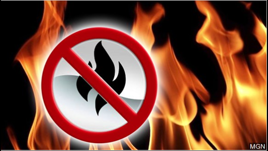 Burn ban in effect in Clinton County