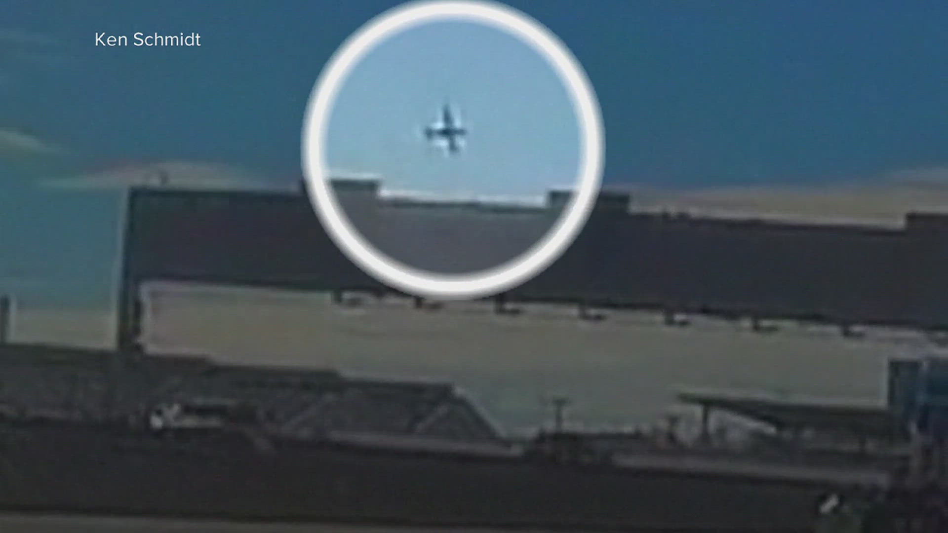 Video showed the plane veering sideways into the airport area at low altitude before slamming into the building, creating a thick, black plume of smoke.