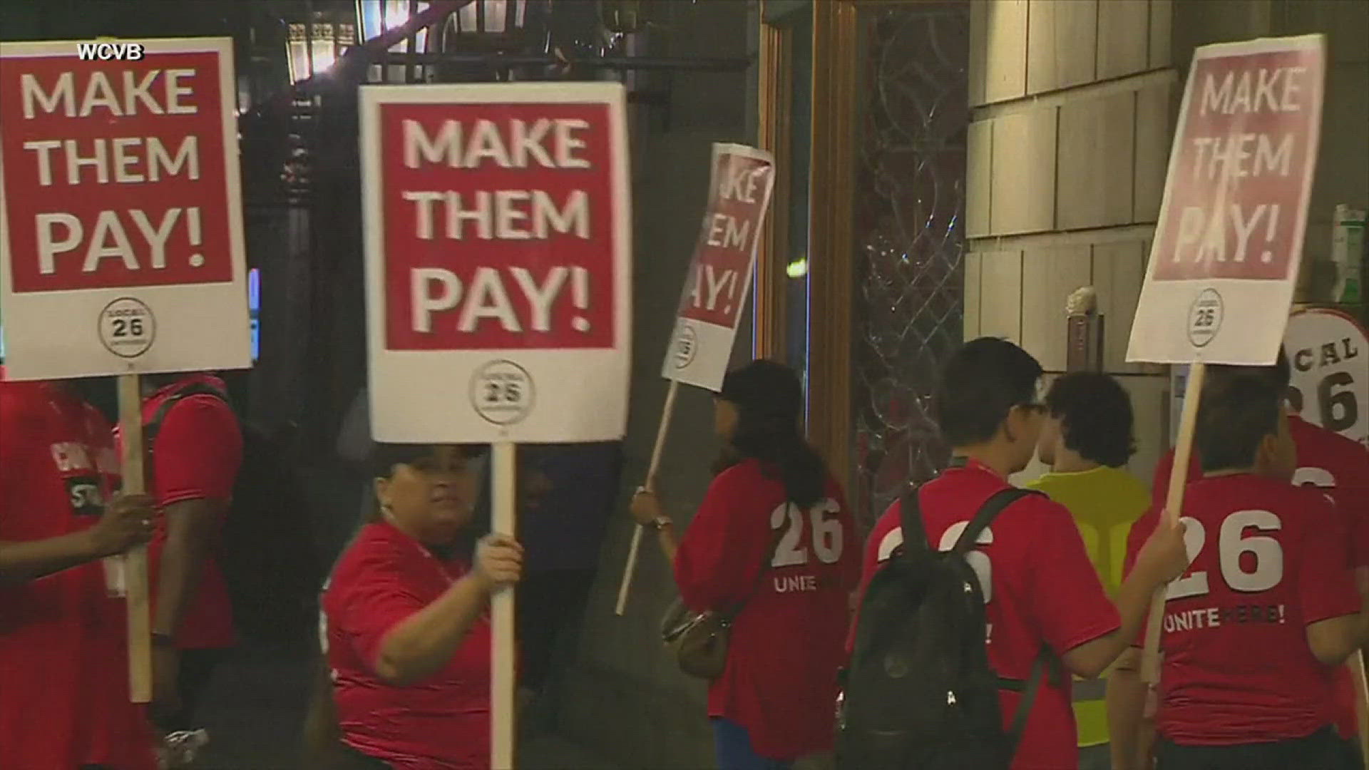 This latest strike impacts Hyatt, Hilton and Marriott hotels. Workers on strike are calling for higher wages and more work opportunities.