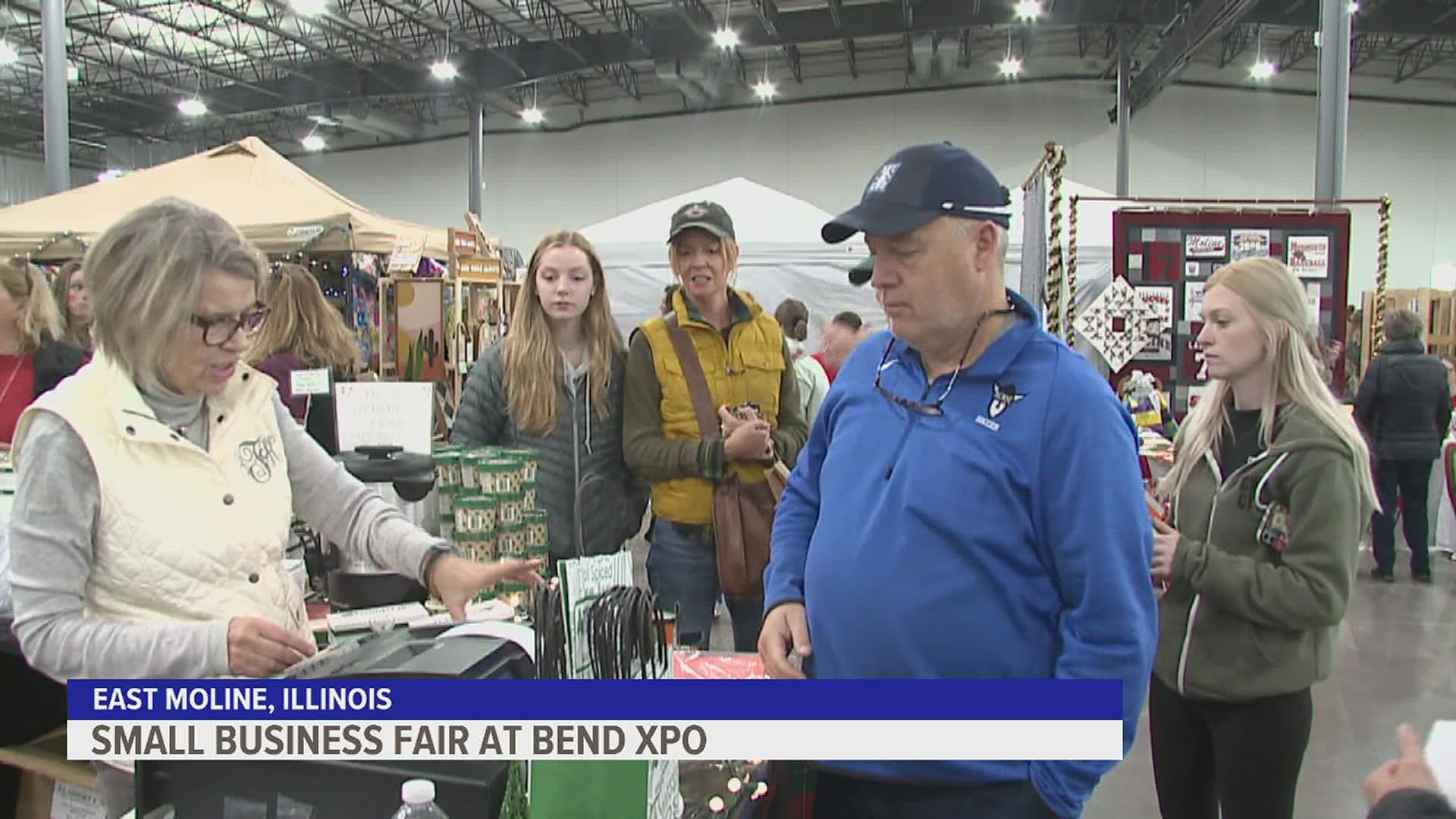 The "Made Market" small business and home vendor fair came to East Moline's Bend XPO Center, where hundreds of small businesses set up shop to sell their products.