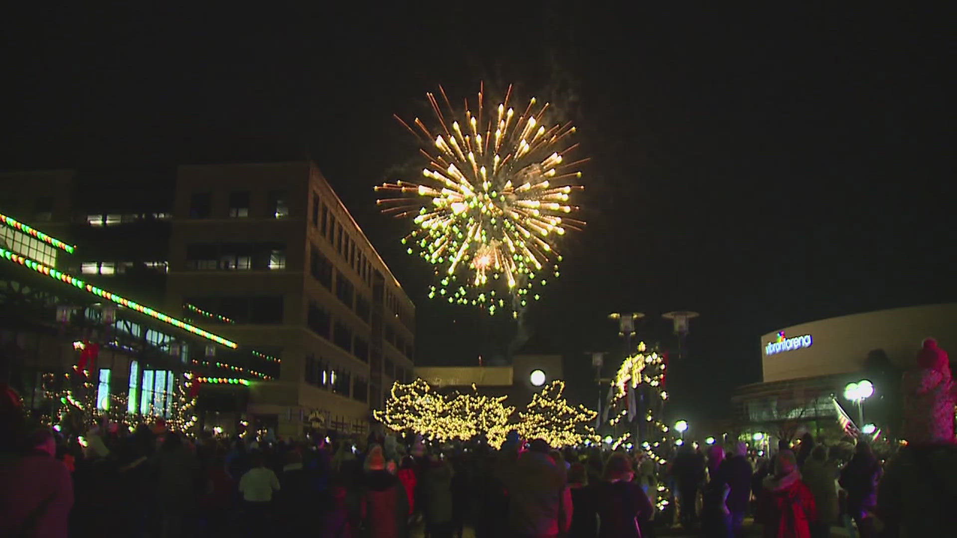 The annual event kicks off the holiday season as the John Deere Commons becomes aglow with hundreds of lights.