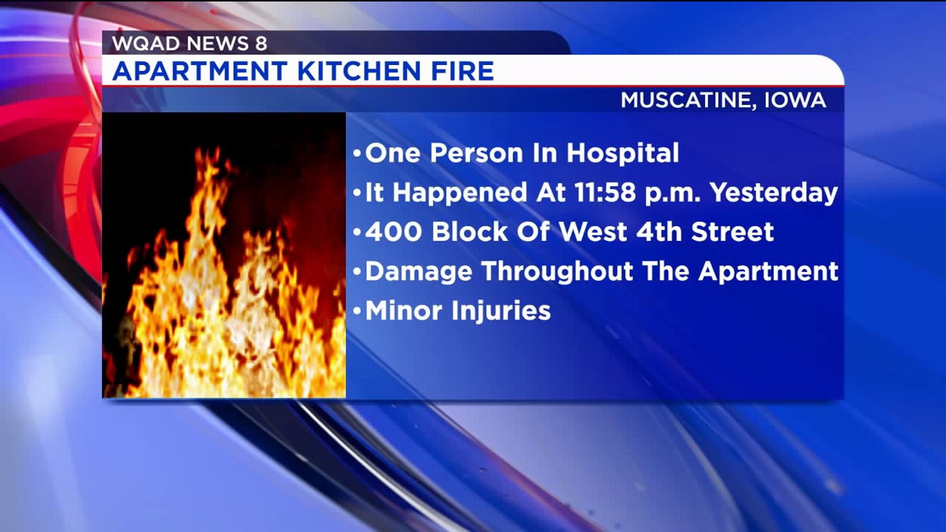 Muscatine Kitchen Fire