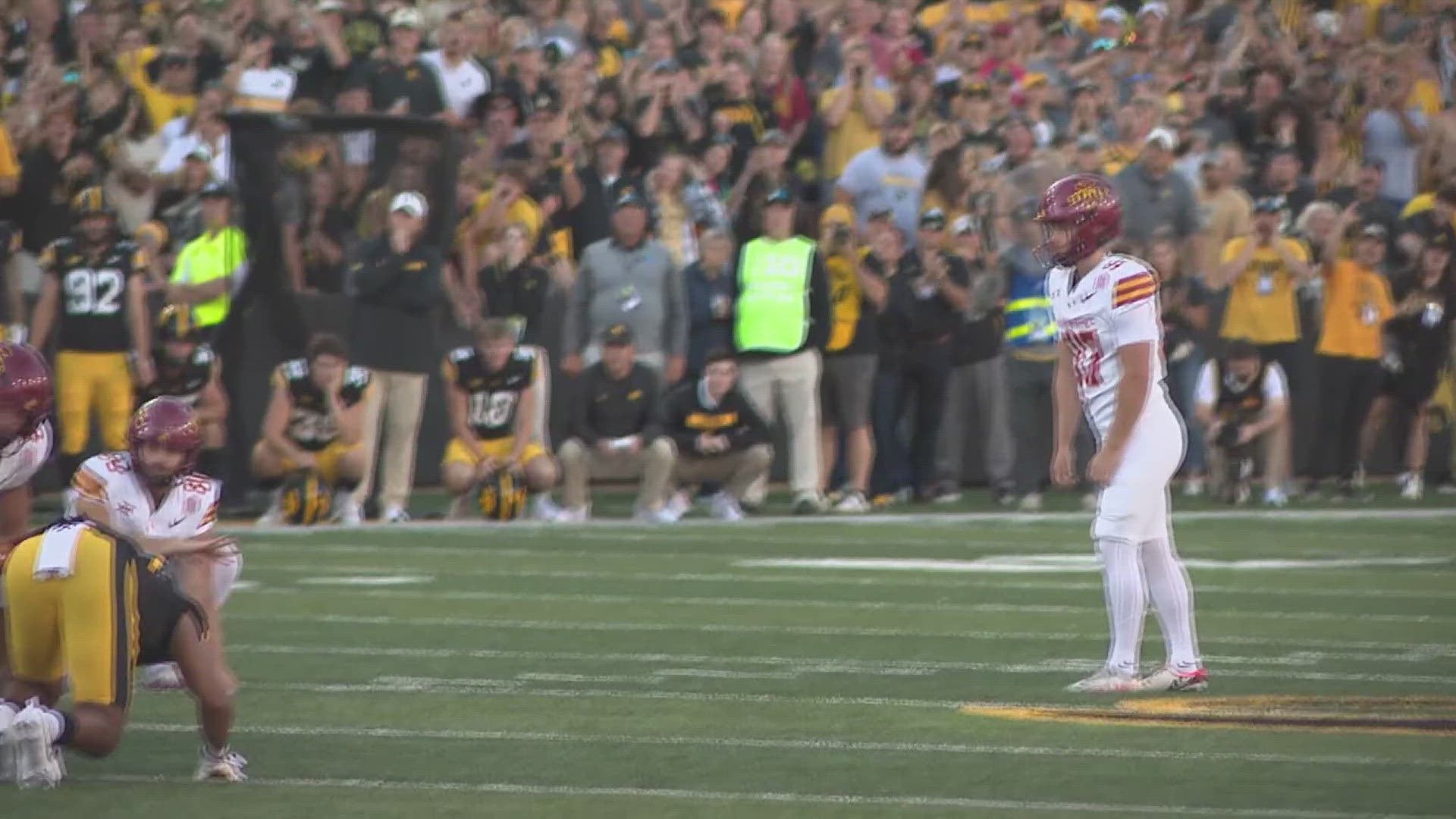 Konrardy kicked Iowa State's game-winning 54-yard field goal over the Hawkeyes on Saturday.