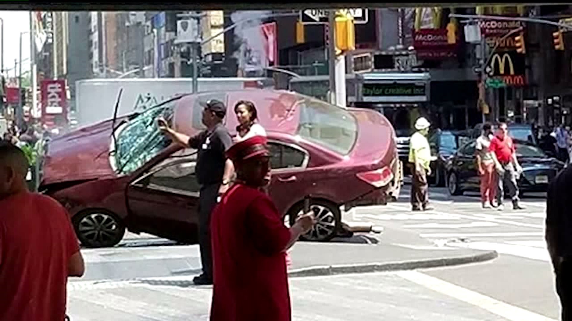 Car slams into Times Square, killing 1 and injuring 22