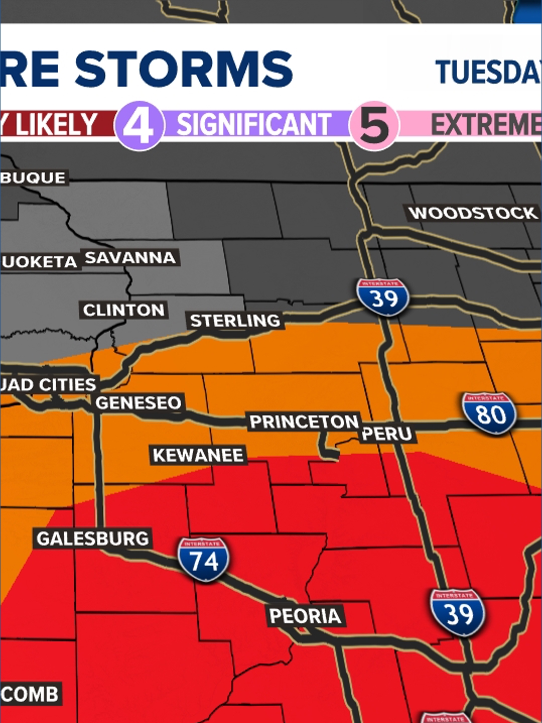 Severe thunderstorms forecast for Quad Cities Tuesday | wqad.com