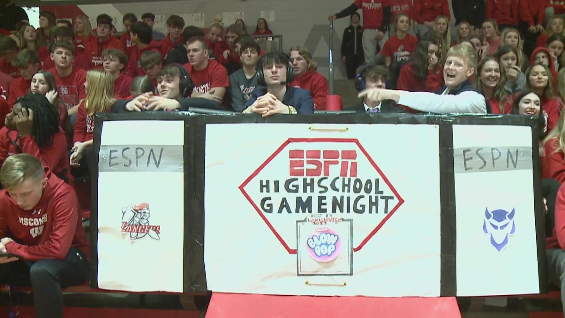 WQAD's Fan of the Night goes to these North Scott superfans who delivered ESPN live from the Quad Cities!