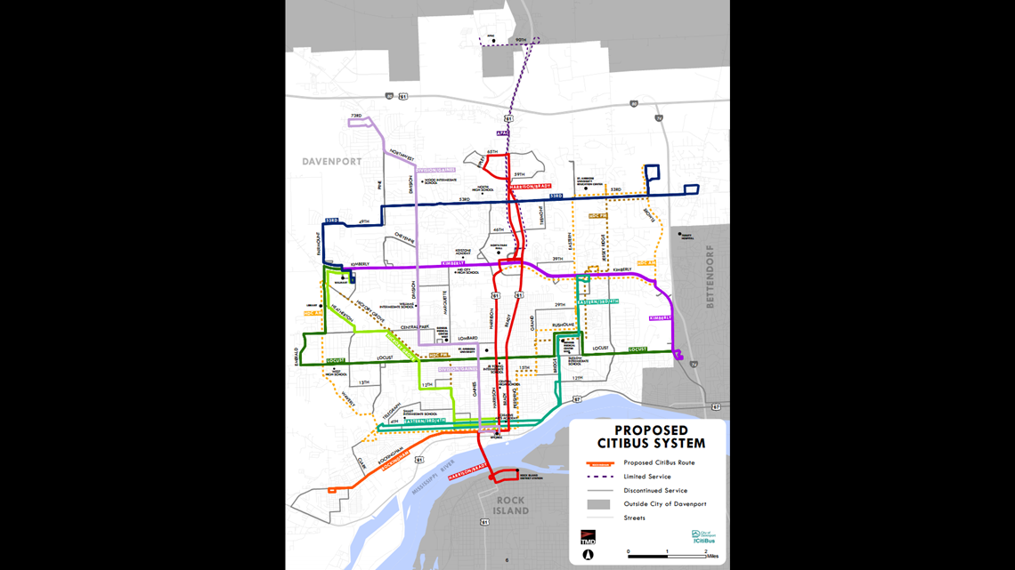 Changes coming to Davenport’s CitiBus routes