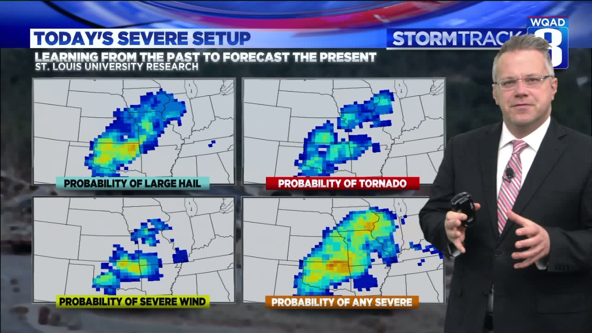 Looking closely at the probabilities of severe weather today