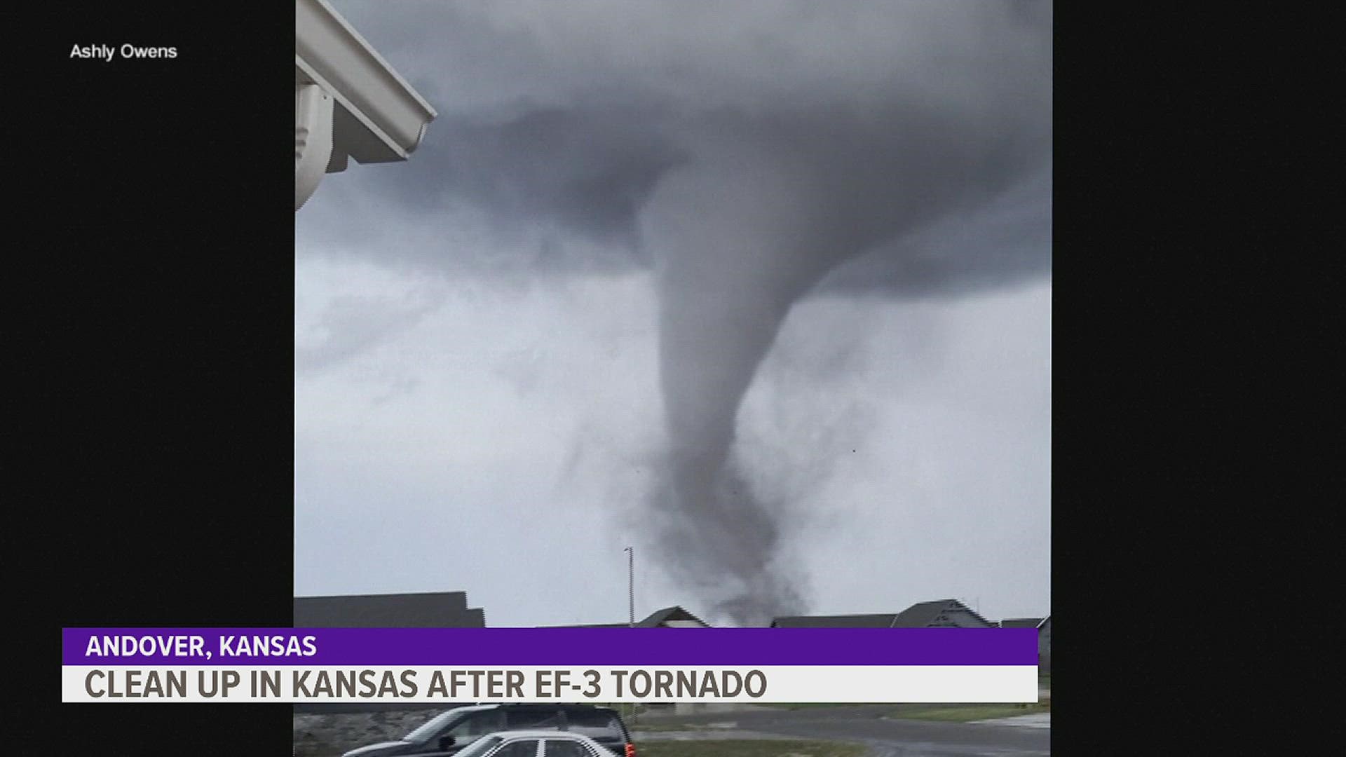 Clean up underway after 165 mph tornado rips through hundreds of 