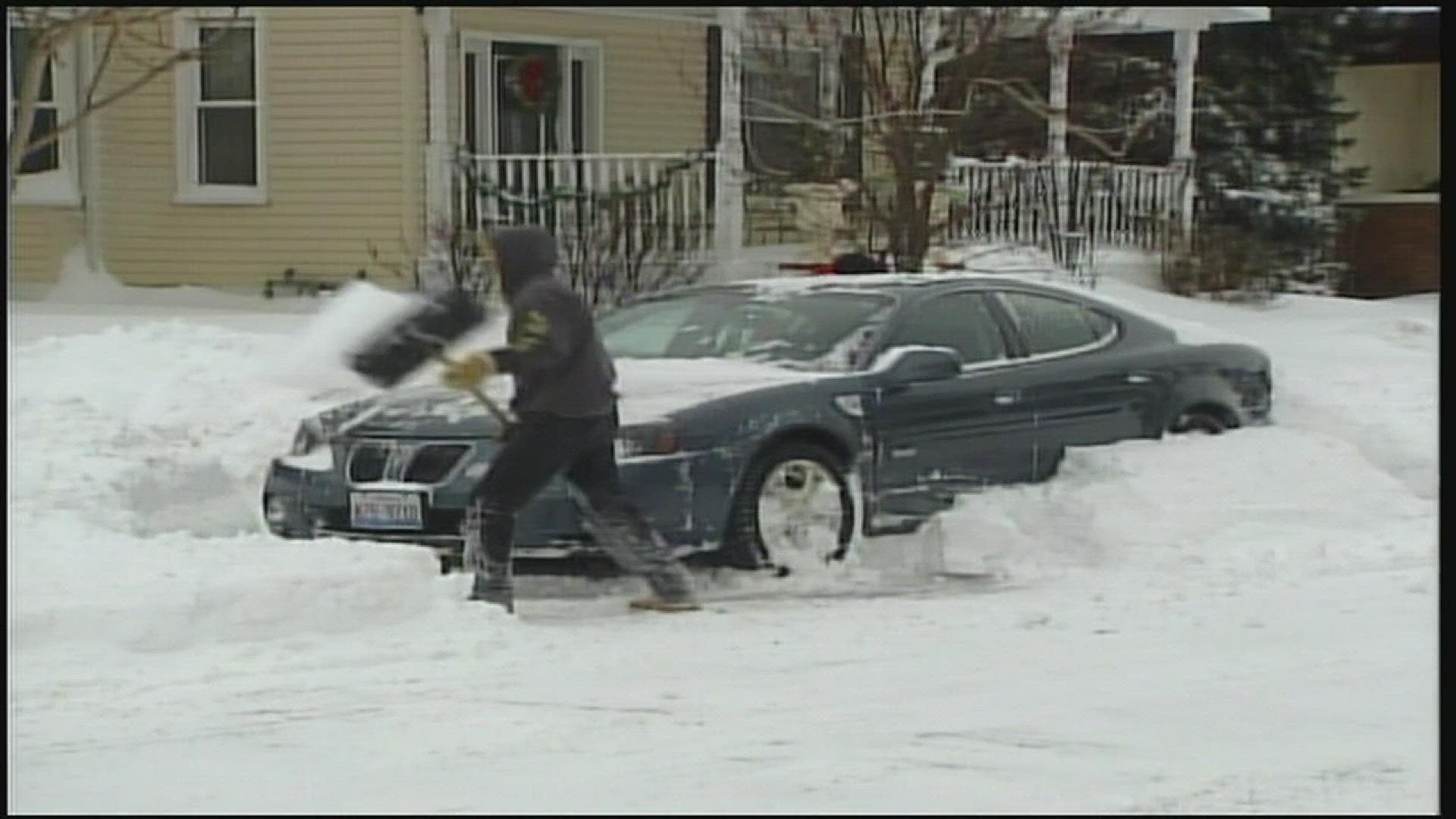 After 18 inches of snow fell in three days time in early February 2011, neighbors banded together to clear driveways and free cars.