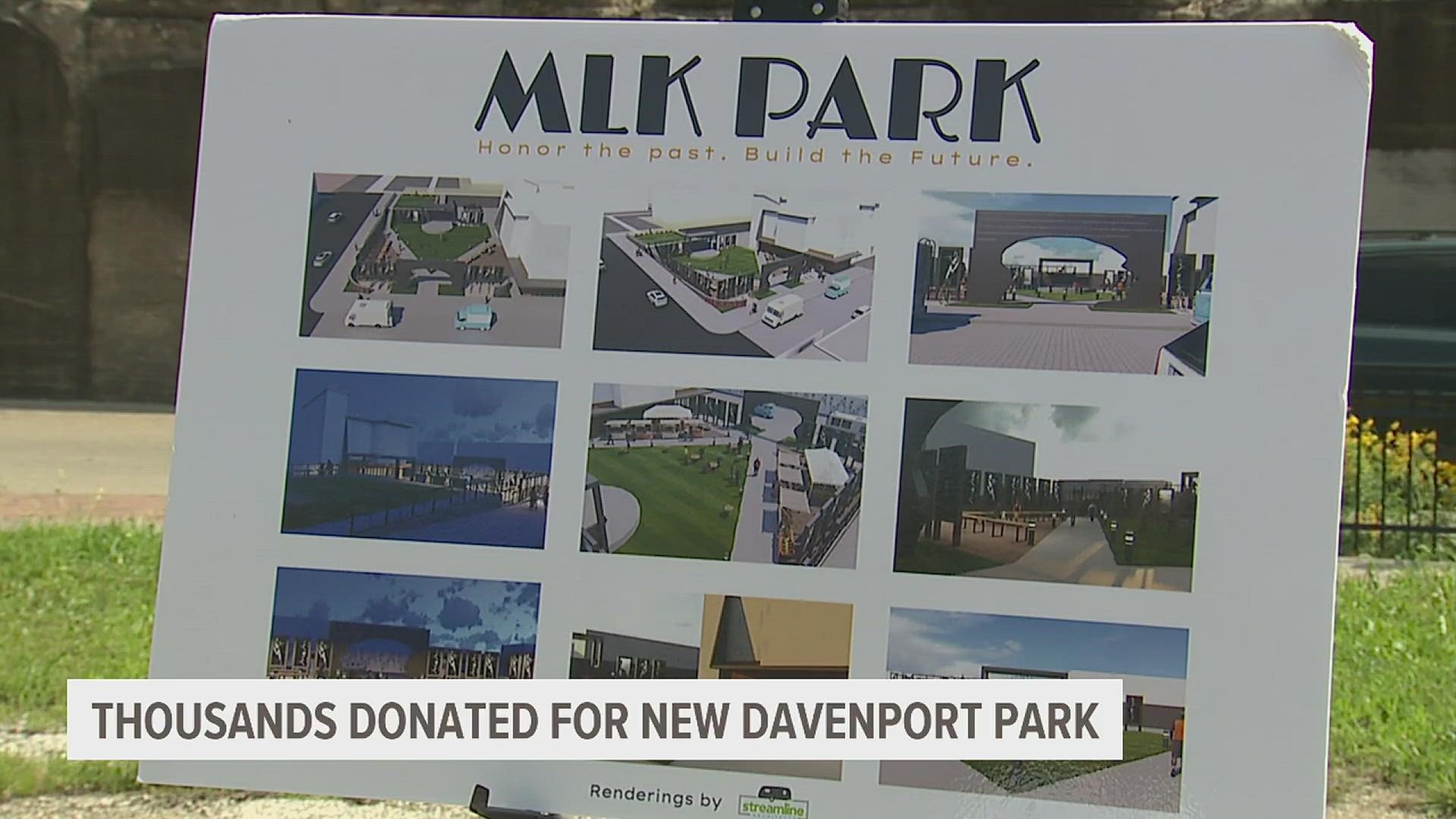 MidAmerican Energy and Ascentra Credit Union are the latest companies to donate funds to help complete the park.