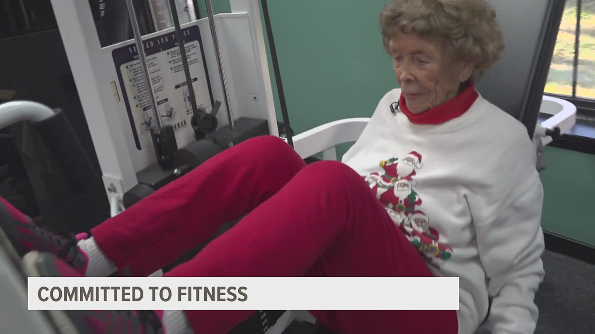 Many people who reach 100 want to rest, but Bess Lamson from North Carolina stays fit with her daughter.