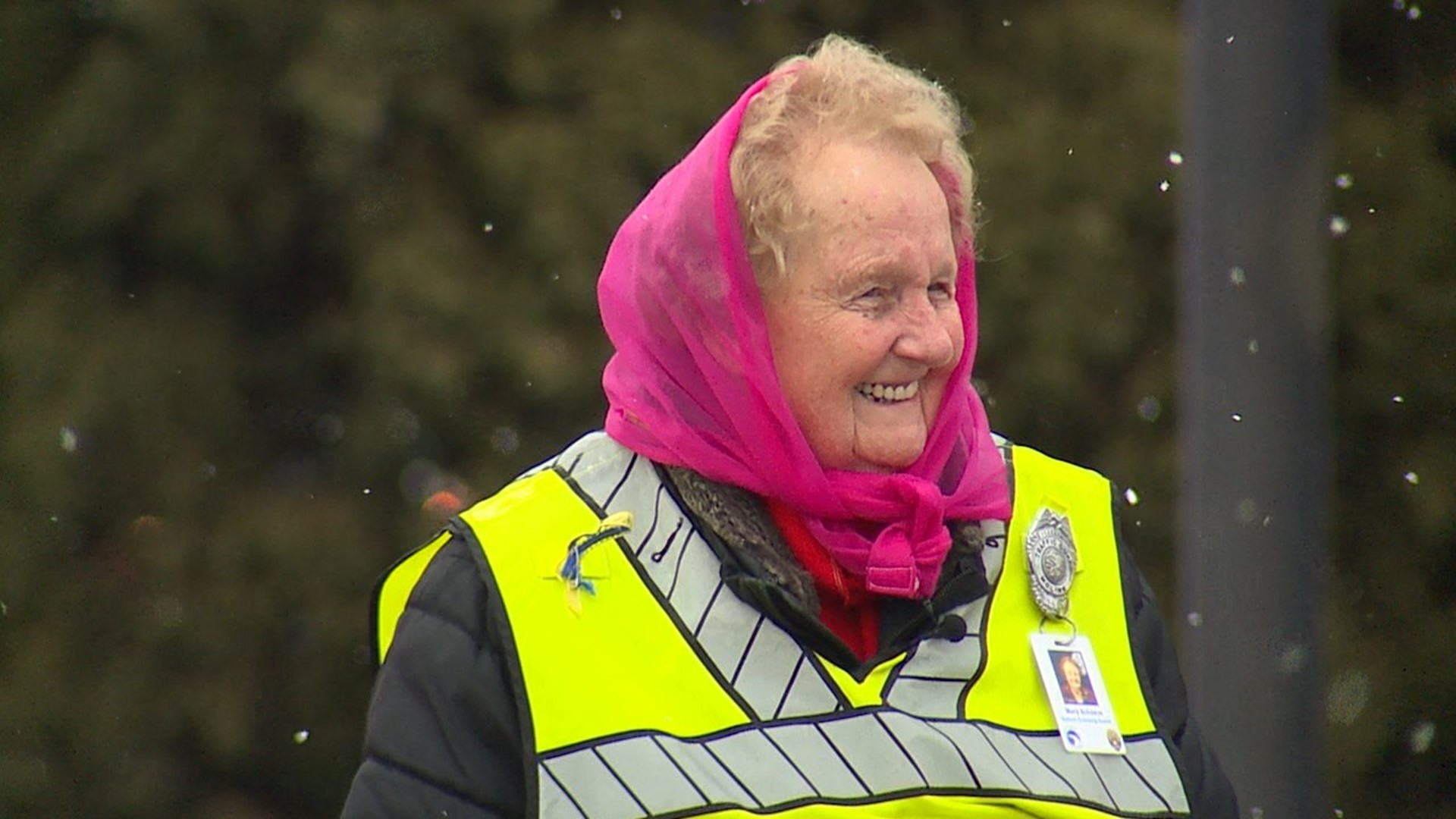 Moline-Coal Valley Community School District Crossing Guard Mary Schoeve has been helping students get to school safely for nearly 50 years.