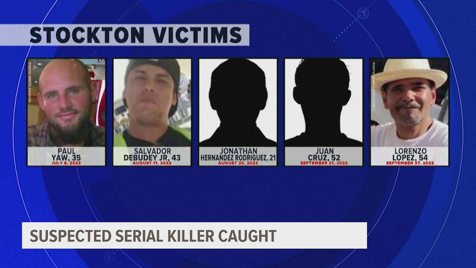 Stockton rests easier after serial killings arrest | wqad.com